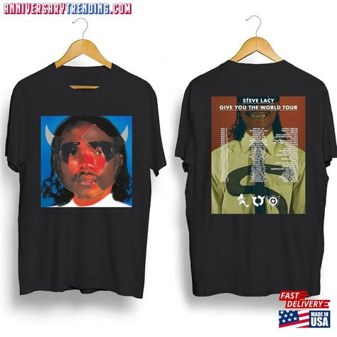 Hot ! Steve Lacy Give You The World Tour T-Shirt Music 2023 Shirt Gift For Fans Hoodie Sweatshirt Check more at https://anniversarytrending.com/product/hot-steve-lacy-give-you-the-world-tour-t-shirt-music-2023-shirt-gift-for-fans-hoodie-sweatshirt/ Steve Lacy, Sweat Hoodie, Tour T Shirts, World Tour, Hoodie Sweatshirt, Sweatshirts Hoodie, The World, Sweatshirts, Birthday