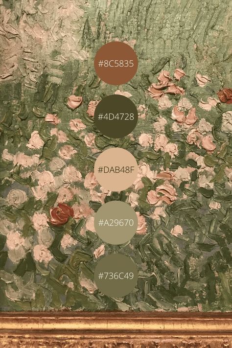 Cottagecore Color Palette, Aesthetic Color Palettes, Witchy Cottagecore, Rambling Rose, Hex Color Palette, Aesthetic Color, Palette Design, Palette Ideas, Colour Ideas