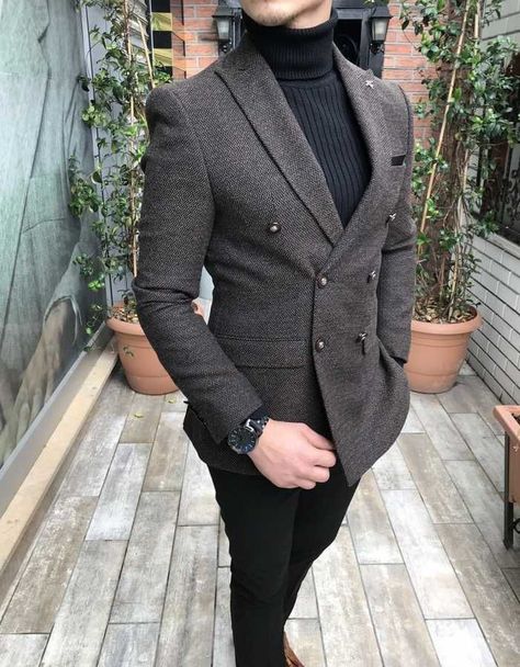 Gentleman Clothes, Italian Mens Fashion, Street Style Magazine, Blazer Outfits Men, Mens Business Casual Outfits, Man Dressing Style, Mens Blazer, Wedding Outfit Men, Mens Fashion Blazer