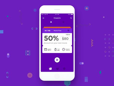 Hey dribbblers!  Check out this interaction for Cupshop. An app that brings the best discount coupons available in the market.   Here's an exploration we are working on for the swipe interaction be... Coupon App Design, Discount Coupon Design, Discount Coupon, Rewards App, Best Coupon Apps, Payment Screen Ui, Programming Apps, Coupon Design, Coupon Apps