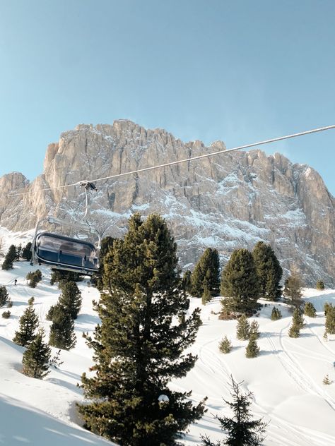 #dolomites #mountains #aesthetic #skiing #italy Dolomites Italy Winter Ski, Dolomites Italy Winter, Skiing Italy, Dolomites Winter, Dolomites Aesthetic, Switzerland Skiing, Aesthetic Skiing, Ski Italy, Italy Winter