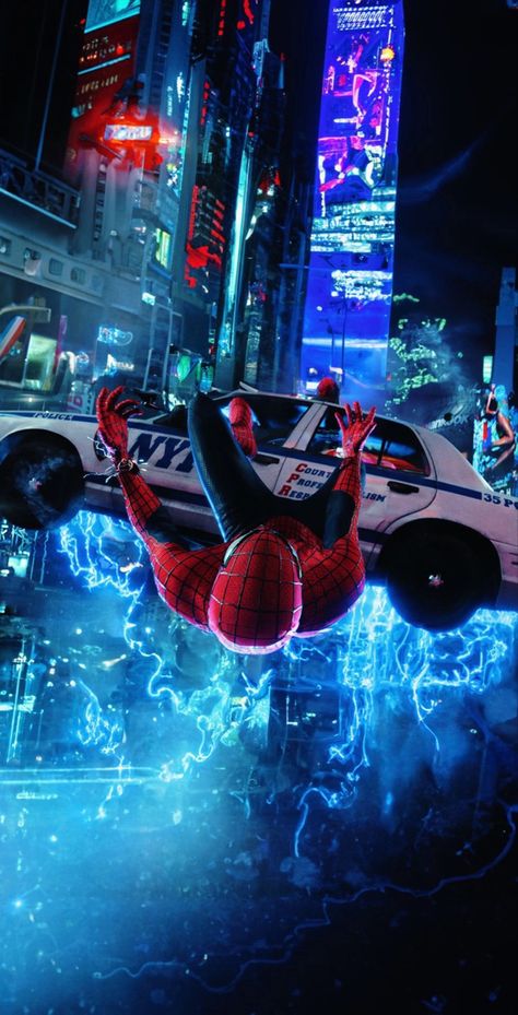 Spider Verse Wallpaper, Spiderman Into The Spider Verse, Art Spiderman, All Spiderman, Image Spiderman, Verse Wallpaper, Amazing Spiderman Movie, Miles Morales Spiderman, Into The Spider Verse