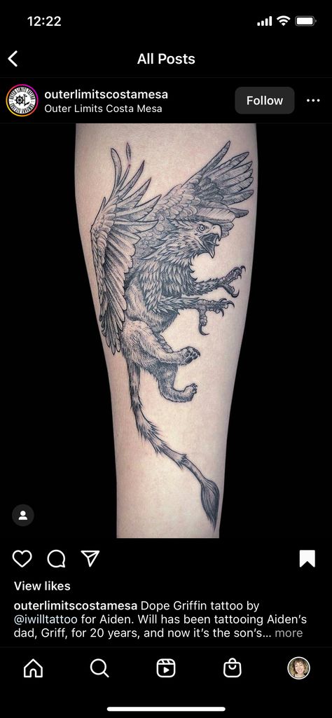 Griffin Tattoo, Tatting, Tattoos