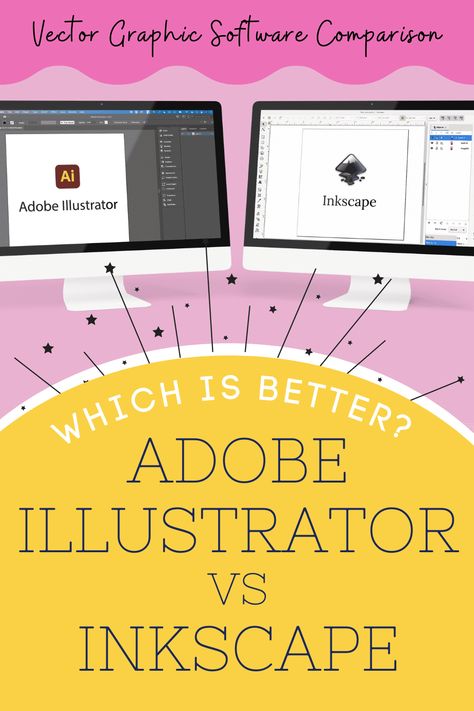 Adobe Illustrator vs Inkscape - What You Need to Know to Design Your Own Cut Files Inkscape Art, Inkscape Design, Web Graphic Design, Diy Stickers, Type Design, Software Design, Cut Design, School Design, Visual Artist