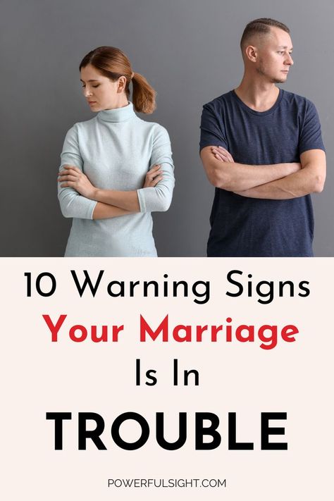 10 Warning Signs Your Marriage Is In Trouble Getting Over Divorce, Marriage Counseling Tips, Coping With Divorce, The Warning, Marriage Counseling, Marriage Is, Marriage Quotes, Marriage Proposals, Marriage Advice