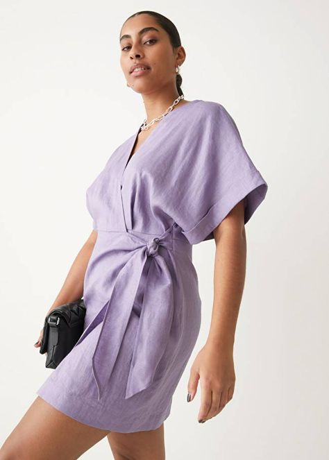 29 Linen Dresses That We Can't Stop Thinking About | Who What Wear UK Bordeaux Dress, Gorgeous Summer Dresses, Plunge Midi Dress, Gauze Maxi Dress, Casual Work Outfits Women, Dress Lilac, Spring Work Outfits, Wrap Mini Dress, Summer Linen Dresses