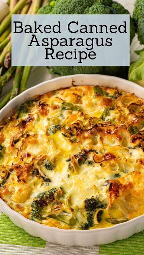 Asparagus Brunch Recipes, Italian Asparagus Recipes, Asparagus Casserole Recipes Easy, Can Asparagus Recipes, Canned Asparagus Recipe Side Dishes, Asparagus And Peas Recipes, Canned Asparagus Casserole, Canned Asparagus Recipe, Canned Asparagus Recipes