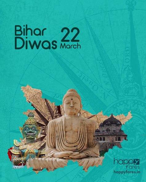 Bihar Day is observed every year on March 22, marking the formation of the state of Bihar. It was on this day that the British carved out the state from Bengal in 1912. The day is a public holiday in Bihar. #bihar #patna #india #budhha #diwas #bihardiwas #travel #travelphotography #travelgram #traveling #travelbloggerlife #traveltheglobe #travelmoments #travel_awesome #travelinspirations #travellings #travelandfood #travelapp #bihartourism #biharexplore #biharifood #biharnews #indian #travel Bihar Culture, Bihar Diwas, Travelogue Design, Bihar Tourism, Indian Travel, Tourism Poster, Travel Moments, Caricature Artist, Rare Words