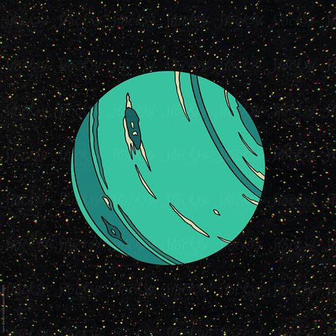 Animation of all the planets of the Solar System in retro cartoon 2D style, with stars in the background. The illustration is crafted with fine textures and brushes, using special offset print technique, best visible on high resolution files and prints. Solar System Animation, Outer Space Illustration, Logo Basket, Planets Illustration, Planet Cartoon, Planet Illustration, All The Planets, Planet Pictures, Planet Graphic