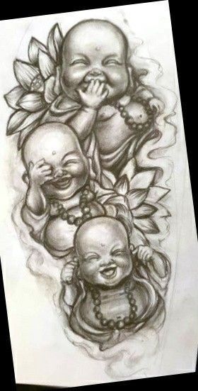 See No Evil Speak No Evil Tattoo Buddha, Buddha Tattoo Sketch, Buddha Pencil Sketch Art, Japanese Buddha Tattoo Design, Tattoo Ideas Buddha, Buddha Face Tattoo, Buddha Back Tattoo, Buddha Tattoo Design Ideas, Drawing Of Buddha