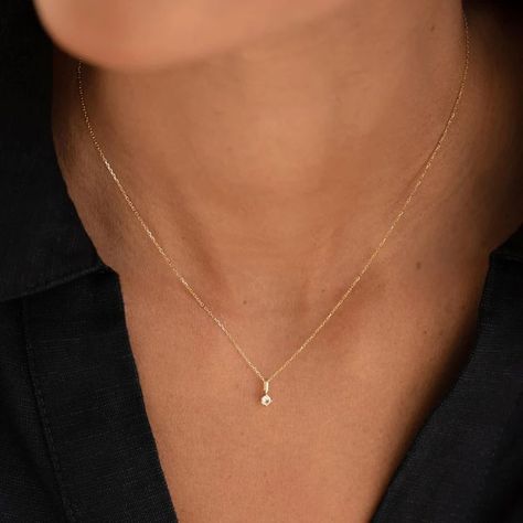 Diamond Charm 14k Gold | Linjer Jewelry Diamond Charm, Yellow Gold Chain, Sustainable Jewelry, Charm Set, Traditional Jewelry, Personalized Necklace, High Quality Jewelry, Cute Jewelry, Diamond Pendant