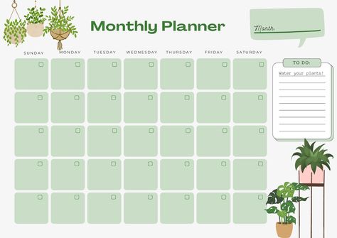 Printable 2024 Monthly Planner plannerdividers #financialplanner🔍