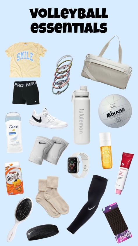 volleyball essentials!! #volleyball 🏐💖 Volleyball Essentials, Nike Volleyball, Volleyball Bag, Volleyball Tournaments, Volleyball Inspiration, Volleyball Tips, Volleyball Workouts, Volleyball Drills, Basic Skin Care Routine