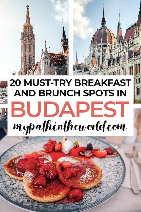 Budapest Cafe, Budapest Food, Cafe Shops, Hungary Food, Breakfast Places, Brunch Places, Hungary Travel, Budapest Travel, Breakfast And Brunch