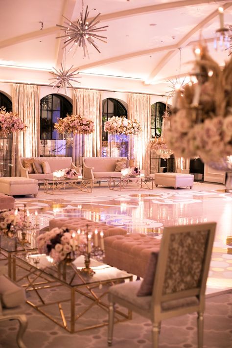 Luxury Wedding Dance Floor, Wedding Dance Floor Aesthetic, Wedding Lounge Seating, Wedding Ideas Luxury, Floor Photography, Beverly Hills Wedding, Starburst Chandelier, Hotel Bel Air, Hostels Design