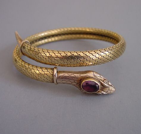 Serpent Jewelry, Ancient Jewels, Antiques Jewelry, Snake Jewelry, Mens Gold Bracelets, Snake Bracelet, Purple Rhinestone, Ancient Jewelry, Snake Ring