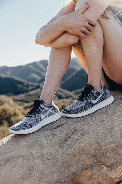 Comfortable for kicking it or getting in a run. Wear the NikeWomen Free RN Flyknit 2017 to your next weekend festival. Womens Fashion Casual Outfits, Womens Fashion Casual Winter, Nike Shoes Outlet, Black Women Fashion, Black Running Shoes, Shoes Outlet, Nike Sneakers, Nike Running, White Shoes