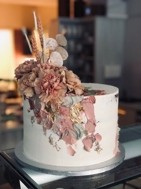 Boho Cake, Sweet 16 Birthday Cake, Vegan Wedding, Sweet 16 Cakes, 16 Cake, 16 Birthday Cake, Engagement Cakes, Boho Birthday, Tasty Baking