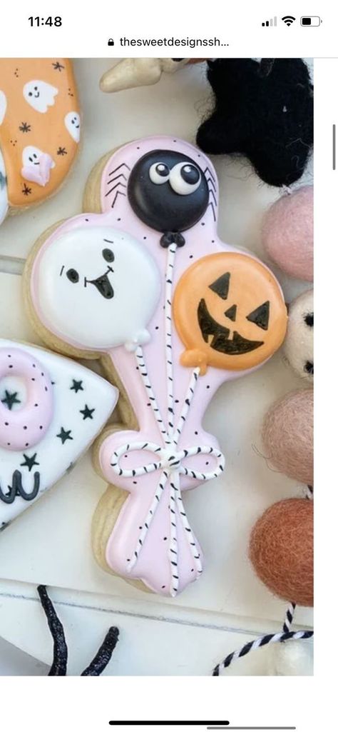 Talavera Cookies Decorated, Spooky One Cookies Decorated, Trick Or Treat Cookies Decorated, Spooky Birthday Cookies, Madeline Cookies Decorated, Halloween Birthday Cookies Decorated, Beetlejuice Cookies Decorated, Ghost Cookies Decorated, Beetlejuice Cookies