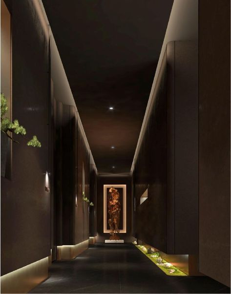 Aesthetic Hallway, Dark Modern House, Modern Mansion Interior, Dark Modern, Dark House, Dark Home, H Design, Modern Mansion, Mansion Interior