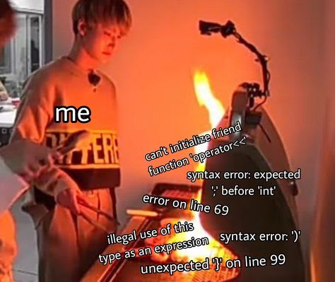 #computerscience #cs #coding #codingmeme #student Cs Student, Computer Memes, Coding Memes, Comp Sci, Funny Deep Thoughts, Computer Science Major, Student Humor, Science Student, Syntax