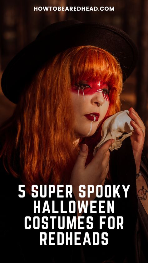 If you’re into the spooky element of Halloween, you might want to dress up as something scary. Here are 5 of our favorite spooky Halloween costumes for redheads! Halloween Ideas For Red Hair, Red Hair Halloween Costumes Women, Halloween Costumes Orange Hair, Halloween Costumes For Redheads Women, Scary But Hot Halloween Costumes, Halloween Costumes Women Red Hair, Costume For Redheads, Orange Hair Halloween Costumes, Halloween Costumes For Red Hair