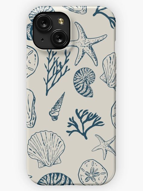 Coque iPhone avec l'œuvre « Pattern coquillages » de l'artiste SixMai | Redbubble Iphone 11 Aesthetic, 11 Aesthetic, Coque Iphone 11, Iphone Cover, Coque Iphone, Iphone 15, Iphone 11, Gift Ideas, Phone Cases