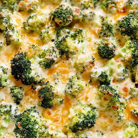 Broccoli Cheese Casserole – Creamy And Delicious Side Dish Pot Luck Vegetable Dishes, Brocolli Cheese Recipe, Brocolli Side Dishes, Broccoli Casserole With Cream Cheese, Broccoli And Cauliflower Side Dish, Broccoli Side Dish Recipes, Brocollini Recipes, Cheesey Cauliflower, Easy Broccoli Cheese Casserole