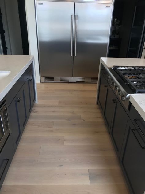 Hallmark Floors, Malibu Homes, Hardwood Floors In Kitchen, Oak Dining Room, Pergo Flooring, Dining Room Floor, Light Hardwood Floors, Kitchen Installation, Kitchen Floor