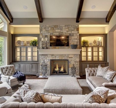 Room Arrangement Ideas, Farmhouse Fireplace Decor, Living Room Furniture Layout, Living Room Arrangements, Center Point, Trendy Living Rooms, Home Fireplace, Living Room Remodel, Livingroom Layout