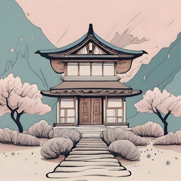 Traditional Korean house Hanok #korea #house #hanok #digitalart #portfolio Korean Traditional House Drawing, Hanok Drawings, Hanok House Korean Traditional, Traditional Korean Art, Korean Drawing, Hanok House, Korean Traditional House, Traditional Korean House, Korean House