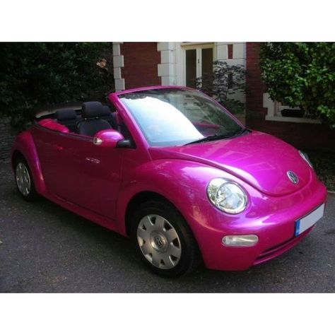 This is a great 16th birthday present a hot pink volts wagon my kinda style Volts Wagon, Pink Vw Beetle, Pink Volkswagen Beetle, Volkswagen Vintage, Pink Beetle, Barbie Car, Pink Car, Tickled Pink, Vw Bug