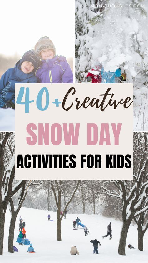 Love these ideas for toddler snow day activities! Honestly most of these snow day ideas would be great for kids of all ages! Snow Day Ideas, Snow Day Activities, Young Toddler Activities, Disrespectful Kids, Outdoor Winter Activities, Boredom Busters For Kids, First Time Pregnancy, Toddler Boy Haircuts, Snow Activities