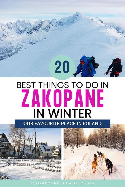 Looking for fun things to do in Zakopane in winter? Look no further! Zakopane just happens to be one of our favourite winter destinations and for so many great reasons! We were lucky enough to spend a White Christmas in Zakopane, with plans for another soon, so we can definitely tell you all the best things to do during Zakopane in winter! Zakopane Poland, Real Life Fairies, Visit Poland, Thermal Pool, Snow Activities, Tatra Mountains, Tourist Map, A White Christmas, Winter Destinations