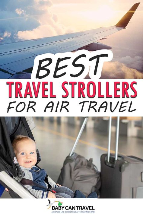 There are many strollers that are perfect for air travel. These compact airplane strollers make a parents life so much easier. Not only can they fit in the overhead bin (thus avoiding a damaged stroller after flying), but they can be carried in a backpack. Here are all the best strollers for airplane travel with toddlers and babies. Baby Airplane Travel, Best Travel Stroller, Car Seat Stroller Combo, Best Stroller, Airplane Activities, Best Airplane, Toddler Stroller, Flying With Kids, Stroller Reviews