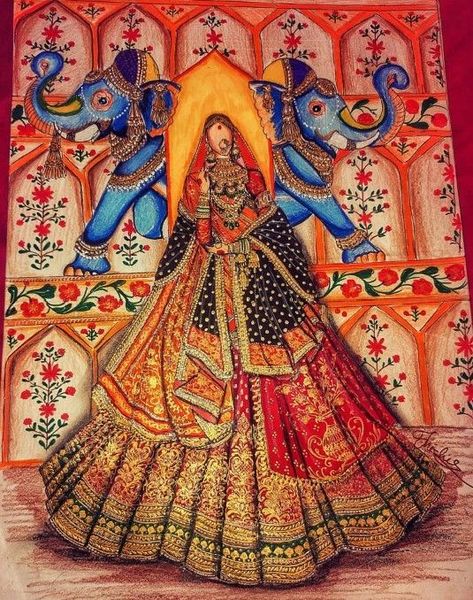 Glitter Pens, Traditional Dress, Fashion Illustration, Glitter, Wall, Art