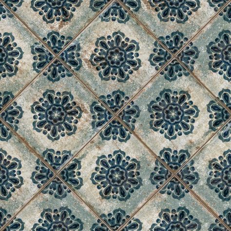 Affinity Tile, Patterned Wall Tiles, Gold House, Shades Of Dark Blue, Patterned Tile, Patterned Wall, European Elegance, Backsplash Tiles, Blue Crafts