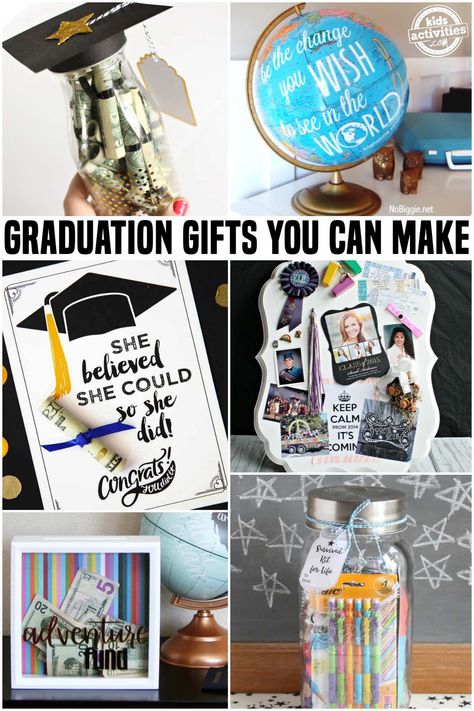 Awesome Graduation Gifts You Can Make At Home Homemade Graduation Gifts, Fun Homemade Gifts, Diy Graduation Gifts, Best Graduation Gifts, Graduation Gift Ideas, Unique Graduation Gifts, Diy Graduation, Diy Easter Gifts, High School Graduation Gifts