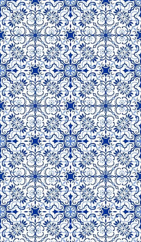 Backgrounds Blue, Tafel Decor, Graphic Illustrations, בר מצווה, Geometric Graphic, Tiles Texture, Whatsapp Web, Blue Tiles, Vintage Wallpaper