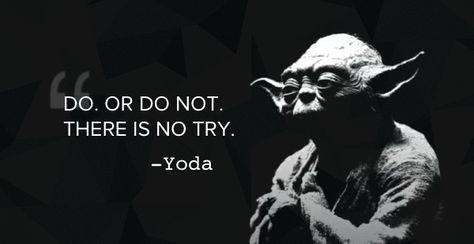 Statement wall fodder. Jedi Master Yoda, Movie Quotes Inspirational, Yoda Quotes, May The Fourth Be With You, Star Wars Quotes, Master Yoda, May The Fourth, Sign Quotes, Movie Quotes