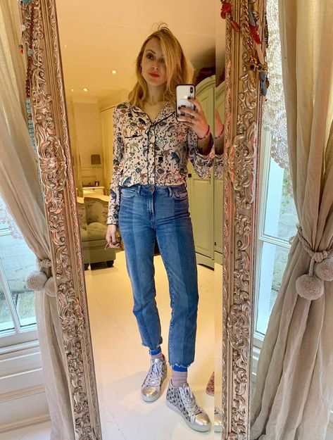 Fearne Cotton's Style Has Reached an All-Time High | Who What Wear UK Fearne Cotton Style, Celeb Hair, Zara Suits, Fearne Cotton, Cotton Outfit, Haute Couture Dresses, Trouser Style, Style Crush, Leopard Print Dress