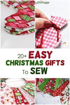 Beginner Sewing Christmas Gifts, Sewn Christmas Gifts Homemade, Sewing Gifts Christmas, Homemade Sewn Christmas Gifts, Easy Gifts To Make For Christmas, Useful Things To Sew Diy Projects, Diy Fabric Christmas Gifts, Quilted Christmas Gifts To Make, Christmas Sewing Ideas To Sell