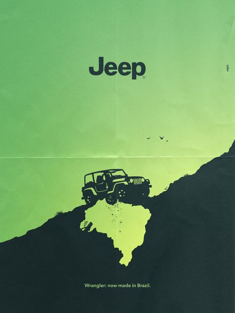 Jeep Racks, Van Tour, Vintage Jeep, Creative Advertising Campaign, Dorm Posters, Print Advertisement, Ads Of The World, Brand Campaign, Motion Graphics Design