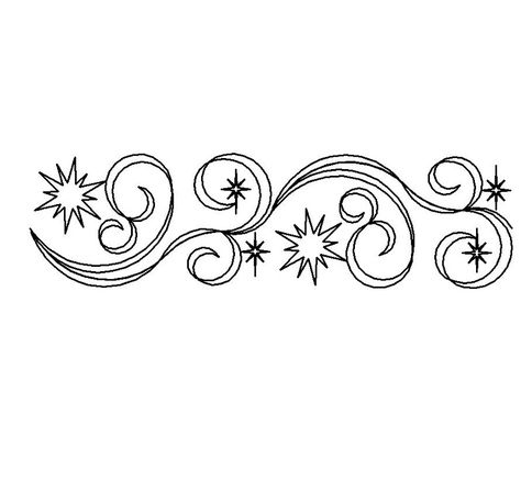 Stars Border Design, Corner Designs Border, Star Border Design, Star Borders, Star Border, Art Alevel, Ornament Drawing, Star Embroidery, Black Ink Tattoos