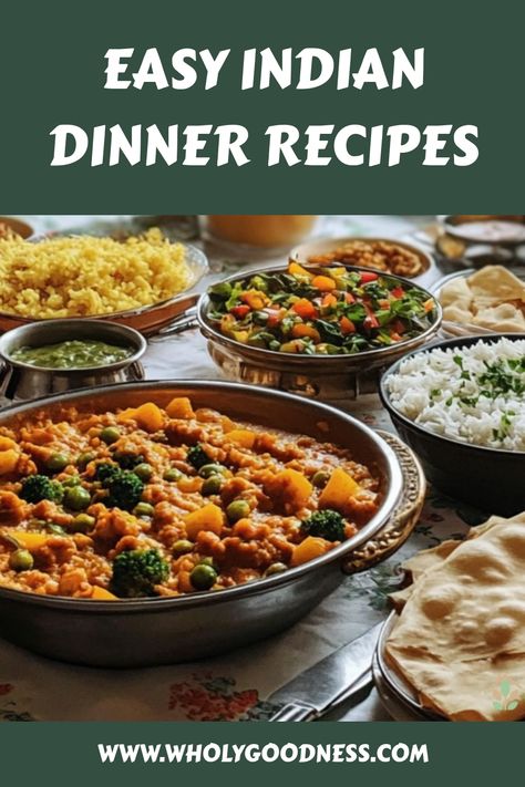 Want to explore Indian cuisine and try out some new recipes? Check out these amazing Indian dinner recipes - they are super easy to make and delicious too! Indian Food Recipes Healthy, Chicken Thali Indian, Easy Dinner Recipes Vegetarian Indian, Easy Indian Dinner Recipes, Paneer Lababdar, Indian Recipes Vegetarian, Paneer Makhani, Indian Dinner Recipes, Vegan Indian Recipes