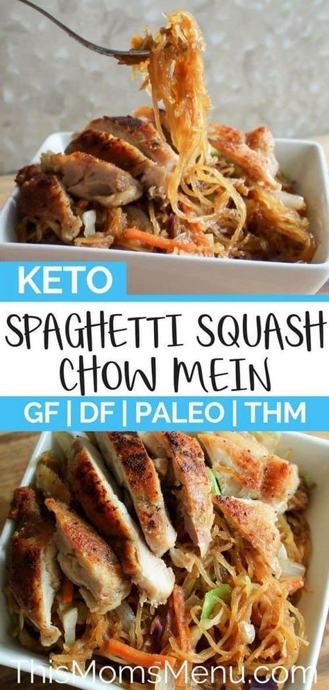 Paleo Spaghetti Squash Recipes, Recipe For Spaghetti Squash, Spaghetti Squash Chow Mein, Spaghetti Squash Recipes Chicken, Spaghetti Squash Recipes Vegan, Paleo Spaghetti, Keto Spaghetti, Healthy Squash Recipes, Spaghetti Squash Recipes Healthy