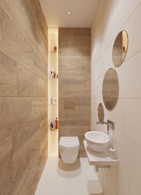 Careers Understairs Toilet, Common Bathroom, Beautiful Small Bathrooms, Toilette Design, Small Toilet Room, Bilik Air, Small Bathroom Vanities, Washroom Design, Small Bathroom Makeover