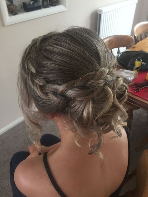 Plait Updo, Plaited Updo, Updo Bridal Hair, Updo Bridal, Cute Prom Hairstyles, Prom Hair Updo, Plaits Hairstyles, Bridal Hair Updo, Flower Girl Hairstyles