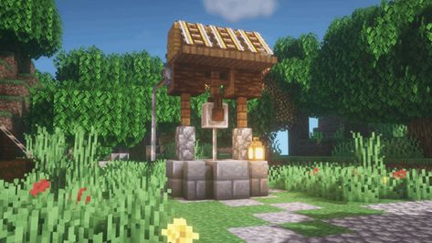 80+ BEST Minecraft Building Ideas: Ultimate List (2022) - WhatIfGaming Minecraft Outdoor Decor, Chalet Minecraft, Minecraft Garden Ideas, Minecraft Fountain, Villa Minecraft, Construction Minecraft, Minecraft Building Ideas, Minecraft Garden, Minecraft Decoration