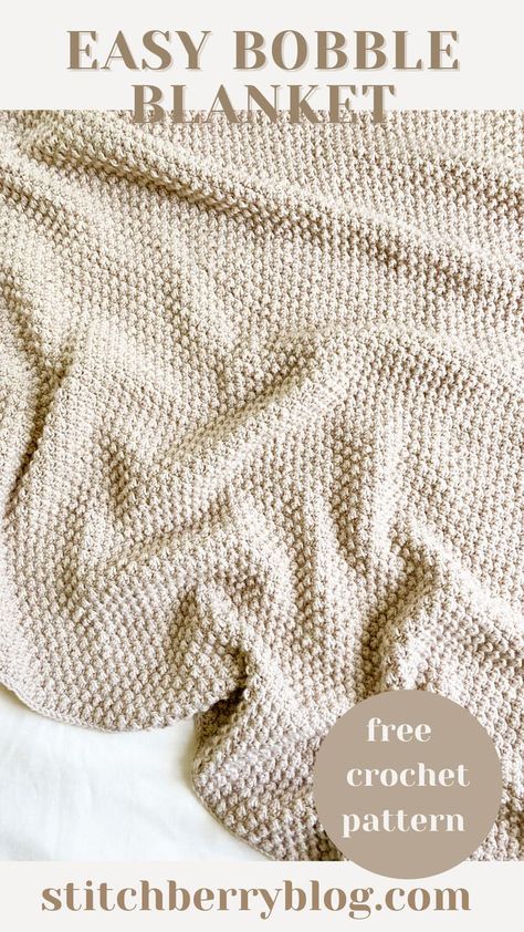 1 Color Crochet Blanket Pattern, Free Throw Blanket Crochet Pattern, Cobblestone Crochet Blanket, Minimalist Crochet Blanket, Crochet Beige Blanket, Fast Blanket Crochet Pattern, Crocheting A Blanket For Beginners, Yarn Bee Soft Secret Crochet Patterns, Crochet Blanket For Bed